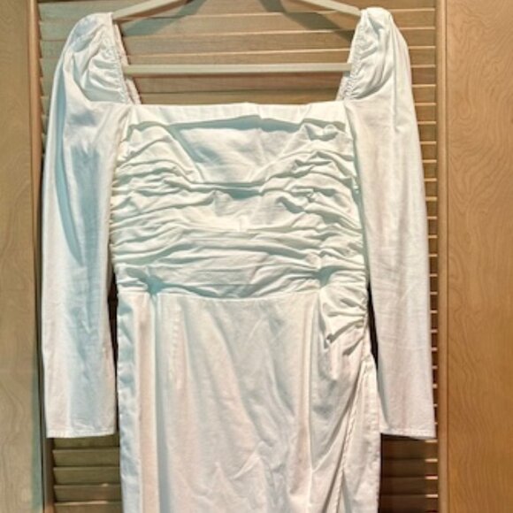 Reformation Isaac Dress in White Ivory- Size 10 - Picture 4 of 7